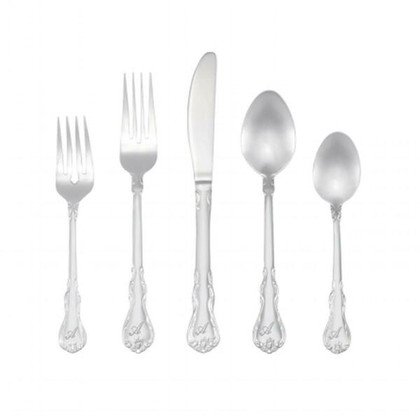 Sourcing Solutions RiverRidge Home Bouquet 46 Piece Monogrammed Flatware Set - Letter B 10-092